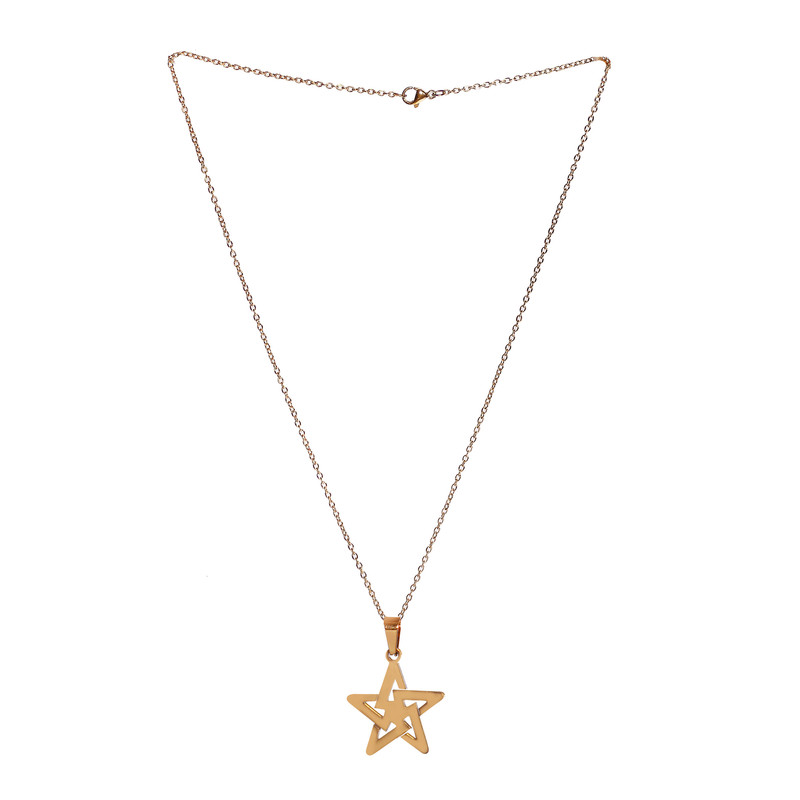 نیم ست زنانه مدل استیل ستاره ای کد NSAT01