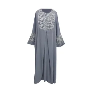 مانتو عبایی زنانه مدل آستین ژاکارد