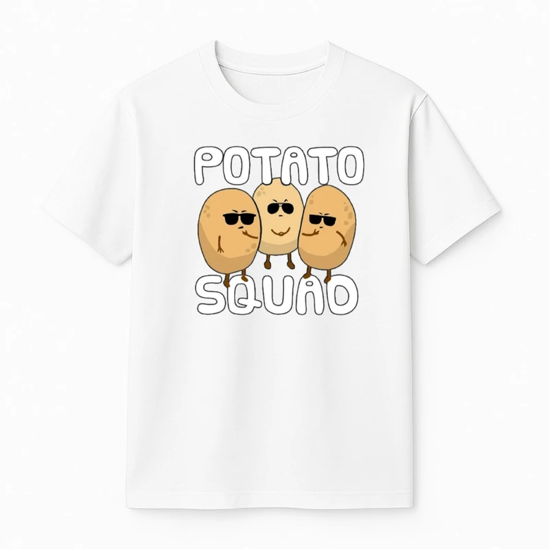 تی‌شرت آستین کوتاه پسرانه مدل سه سیب زمینی 