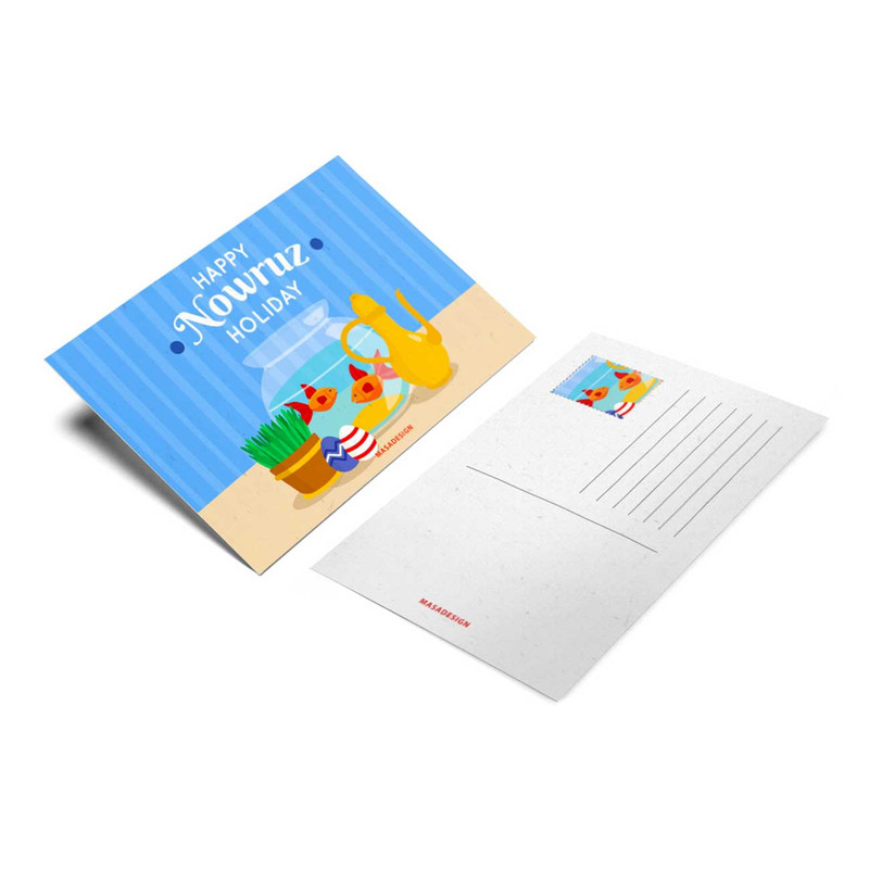 کارت پستال ماسا دیزاین مدل مدل postv167 طرح نوروز.سال نو مبارک