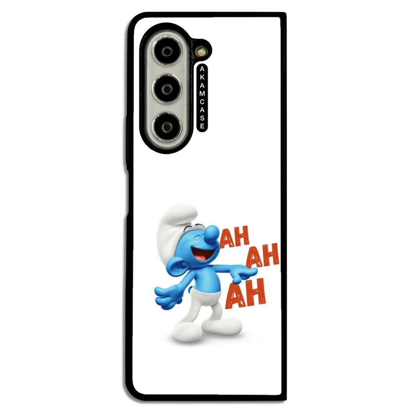 کاور آکام مدل AMC-WSGZFOLD5-SMURFS-5 مناسب برای گوشی موبایل سامسونگ Galaxy Z Fold 5