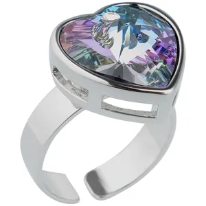 انگشتر زنانه  مدل قلب بزرگ کد 39689