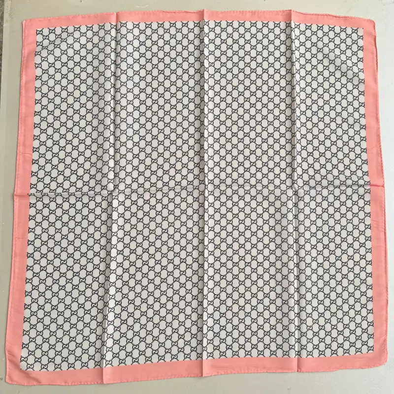 روسری زنانه مدل مینی اسکارف نخی زنجیری مجلسی مهمانی قواره 70