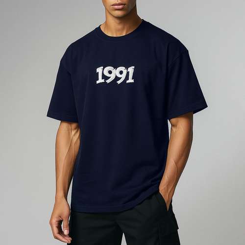 تی شرت اورسایز مردانه نوزده نودیک مدل TS1983 NB