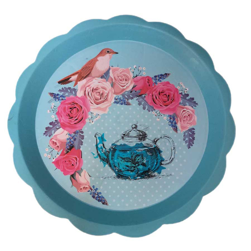 سینی مدل دایره طرح قوری