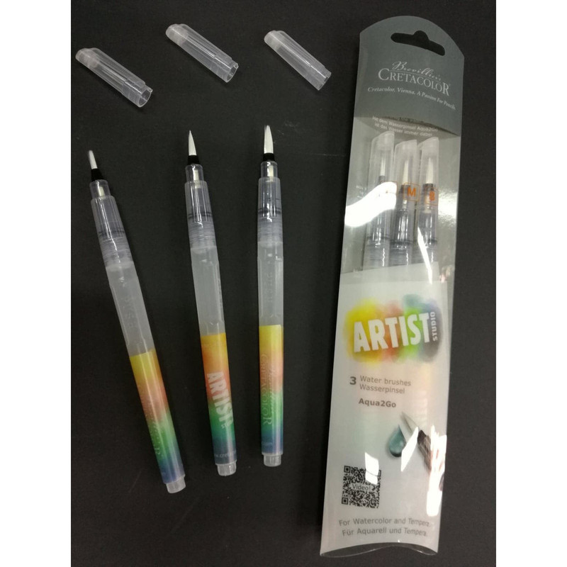 واتر براش کرتاکالر مدل Artist STUDIO مجموعه 3 عددی