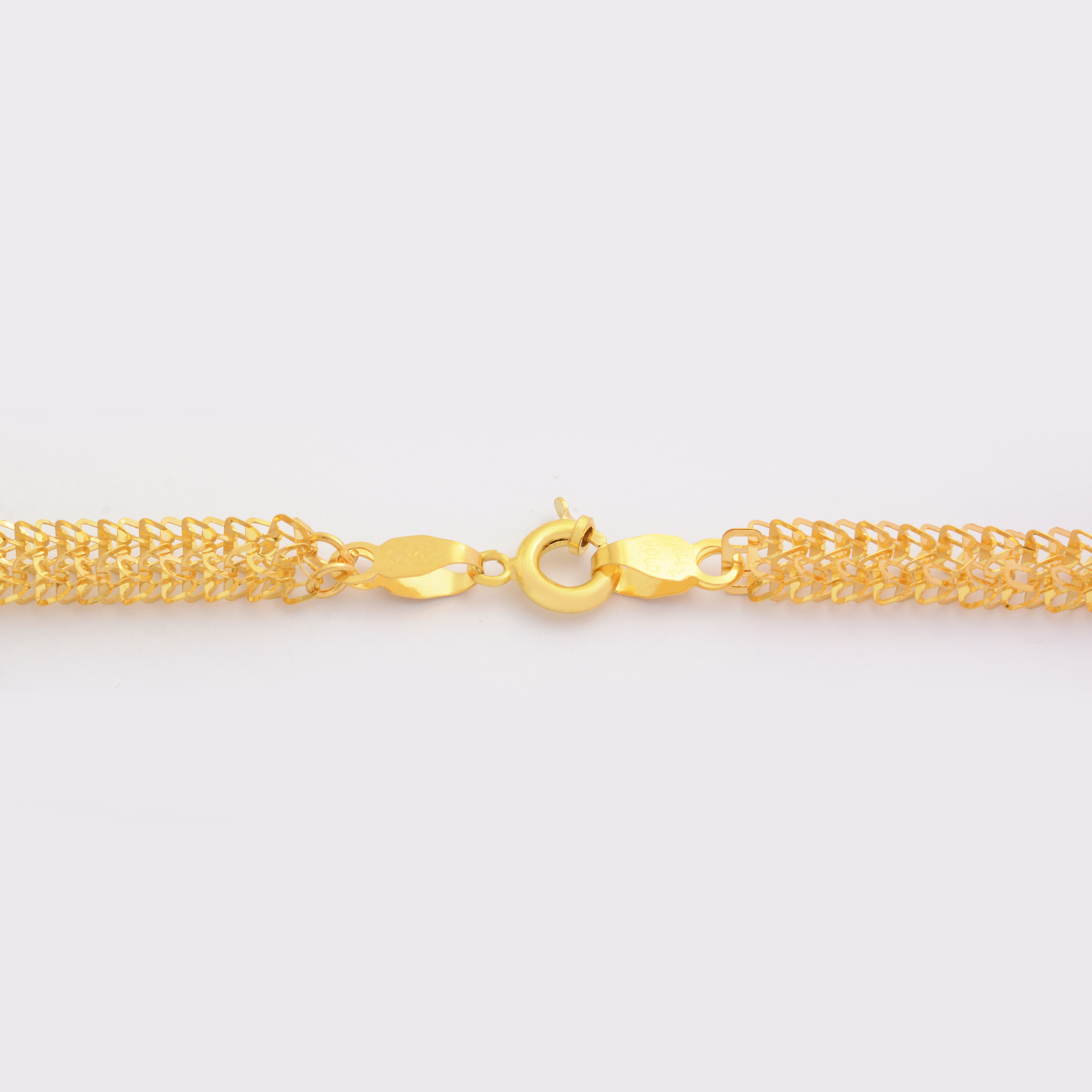 گردنبند طلا 18 عیار زنانه طلای مستجابی مدل لیزر کات کد  L2 -  - 2