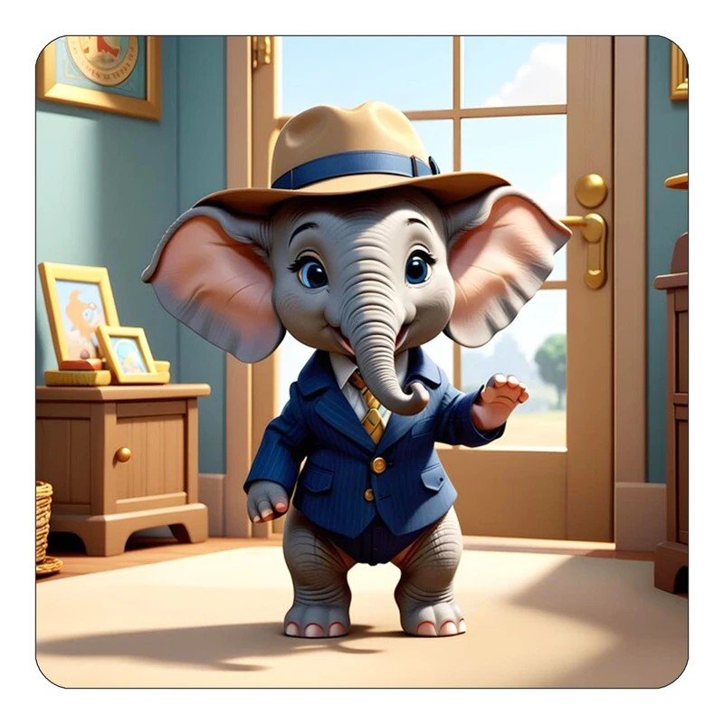 مگنت کاکتی طرح حیوانات کارتونی مدل mp27641