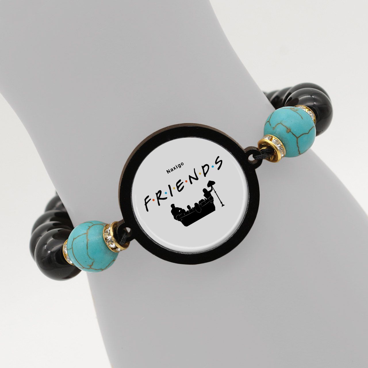 دستبند زنانه ناکسیگو طرح Friends کد BR4300 -  - 6
