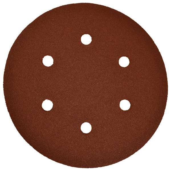 سنباده پشت کرکی مدل 150 میلیمتر 6 سوراخ P.120 بسته 10 عددی