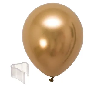 بادکنک مسترتم مدل کروم پلاس بسته 10 عددی به همراه کلیپس بادکنک