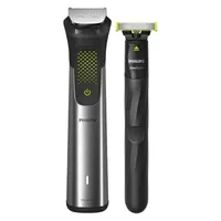 ماشین اصلاح موی سر و صورت فیلیپس مدل MG9553 با 45 تیغه، باتری 1200mAh، شارژ سریع USB، طراحی ارگونومیک، ضدآب برای استفاده زیر دوش و شانه قابل تنظیم دستی