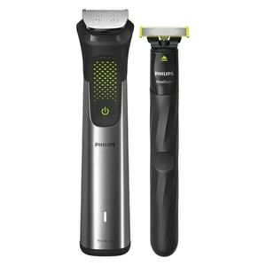 ماشین اصلاح موی سر و صورت فیلیپس مدل MG9553 با 45 تیغه، باتری 1200mAh، شارژ سریع USB، طراحی ارگونومیک، ضدآب برای استفاده زیر دوش و شانه قابل تنظیم دستی