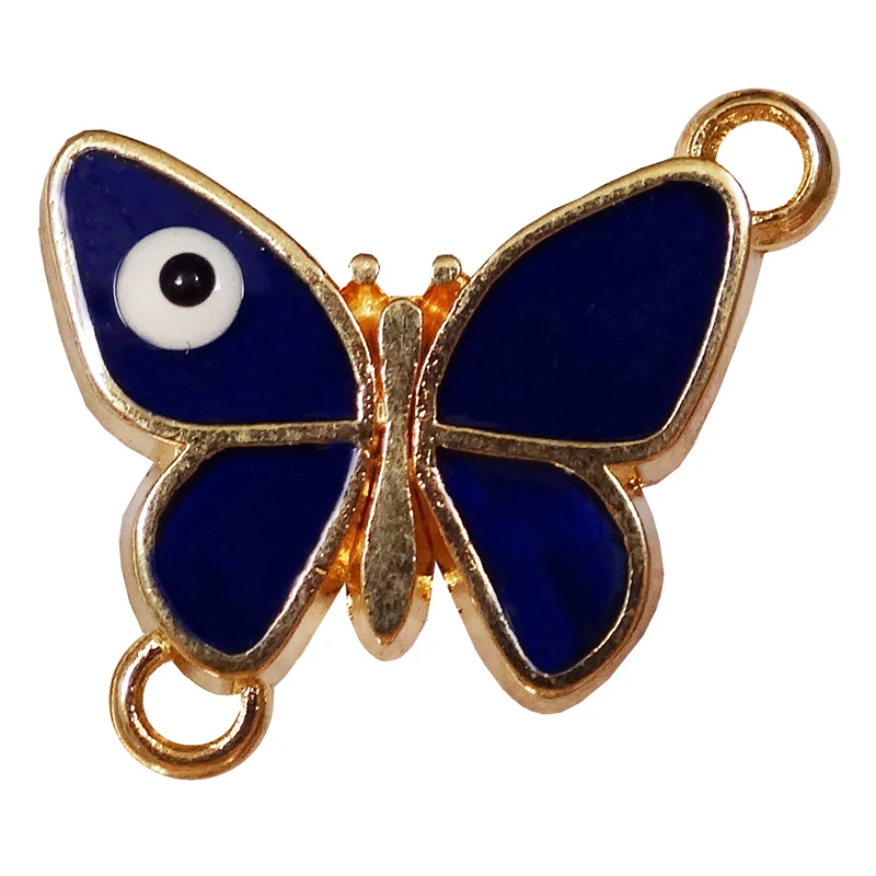 آویز دستبند مدل پروانه چشم نظر کد AD 835