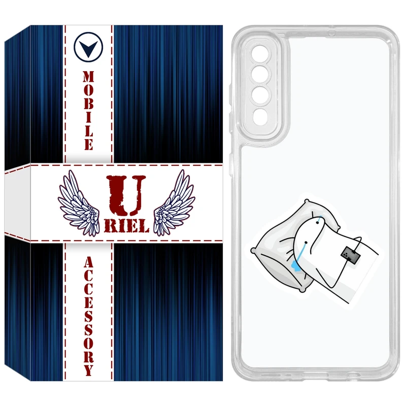 کاور یوریل مدل Clear کد 81 طرح غمگین مناسب برای گوشی موبایل سامسونگ Galaxy A50 / A50S / A30S