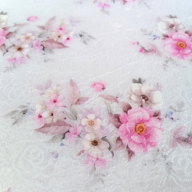 سفره 4 نفره طرح گل رز صورتی کد sooor11