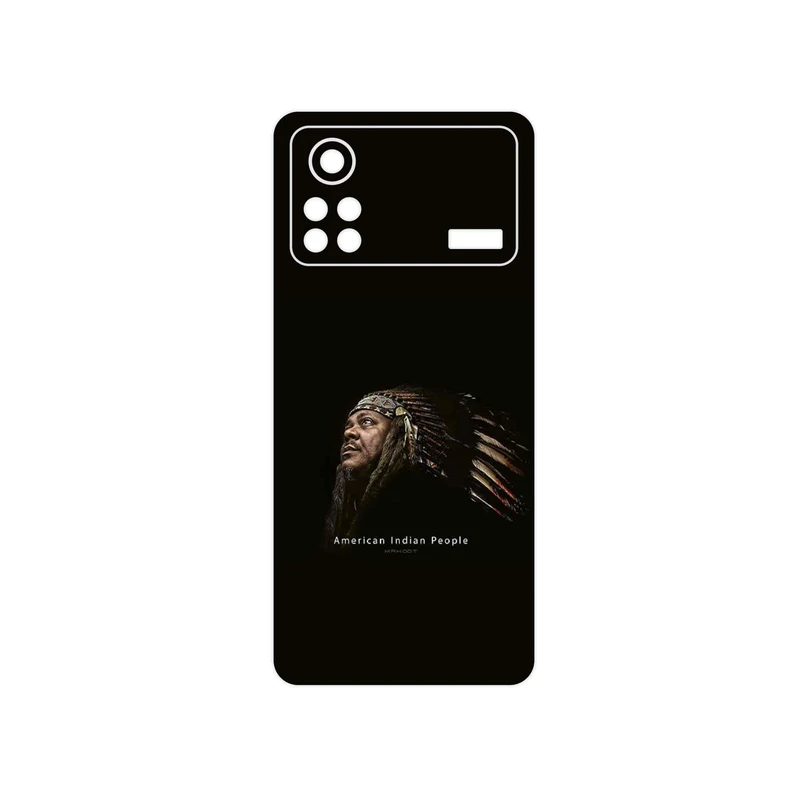برچسب پوششی ماهوت مدل Portrait of an Indian Man مناسب برای گوشی موبایل شیائومی Poco X4 Pro 5G