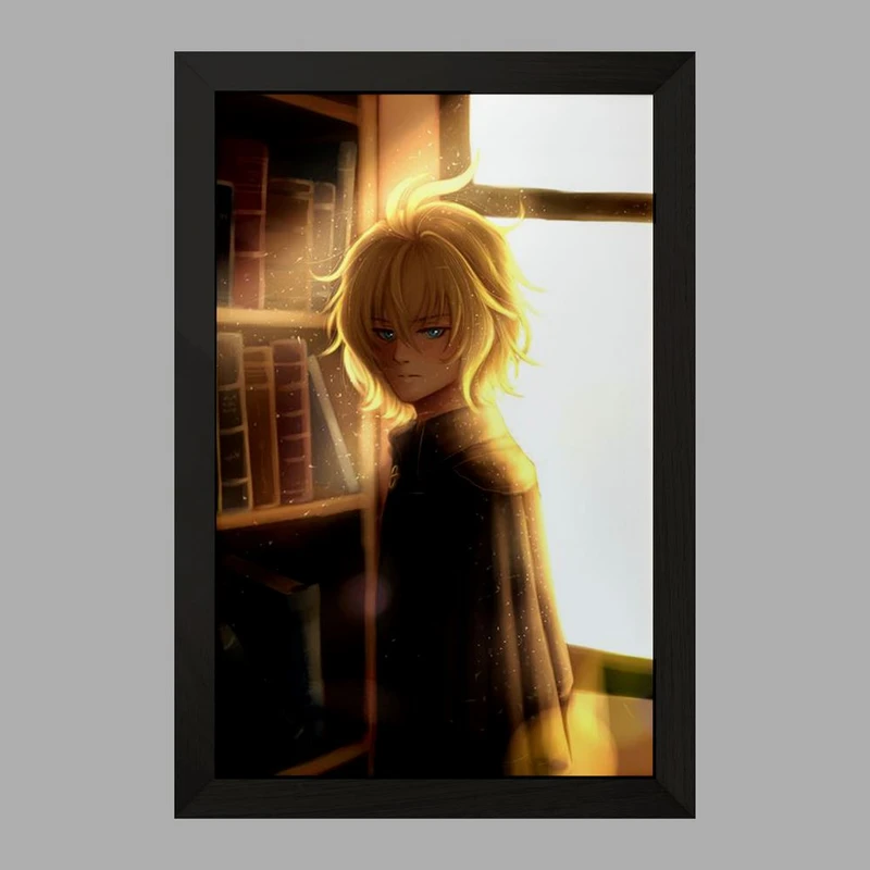 تابلو خندالو مدل میکائیل هیاکویا انیمه اسرافیل پایانی  کد 12640