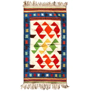 گلیم دستبافت دو متری مدل قشقایی کد GH99062