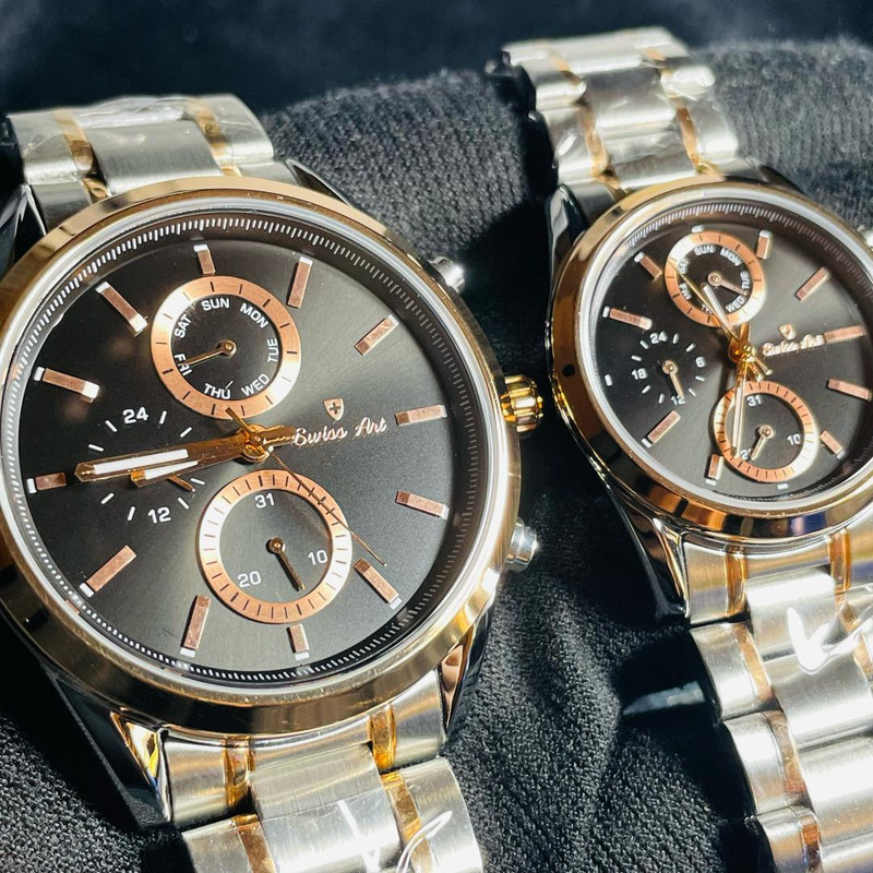 ست ساعت مچی عقربهای زنانه و مردانه سوئیس آرت مدل 920134/135-12