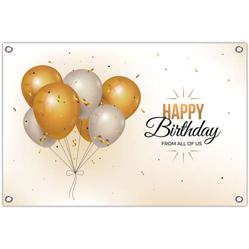 بنر تم تولد بادکنک آبرنگ کد I10