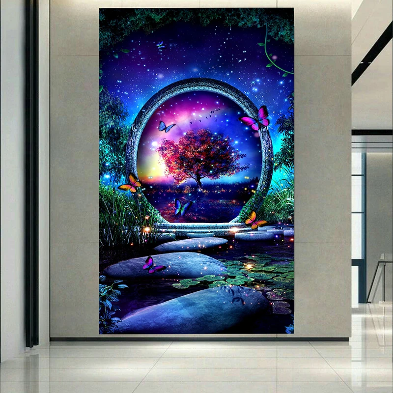 پوستر طرح طبیعت مدل دریچه ای به دنیای موازی کد AR188430