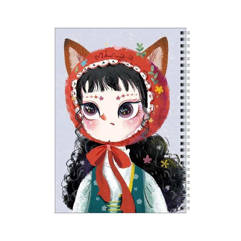 دفتر مشق 80 برگ بامبیلیپ طرح دختر گربه ای کد 4923411