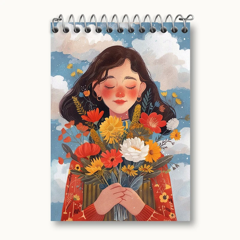 دفتر یادداشت 50 برگ خندالو طرح دخترانه کد N2391