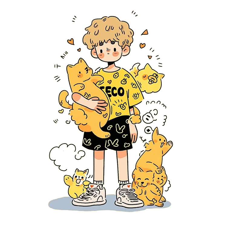 استیکر پارچه و لباس پاد آفرین مدل کارتونی کد S1857