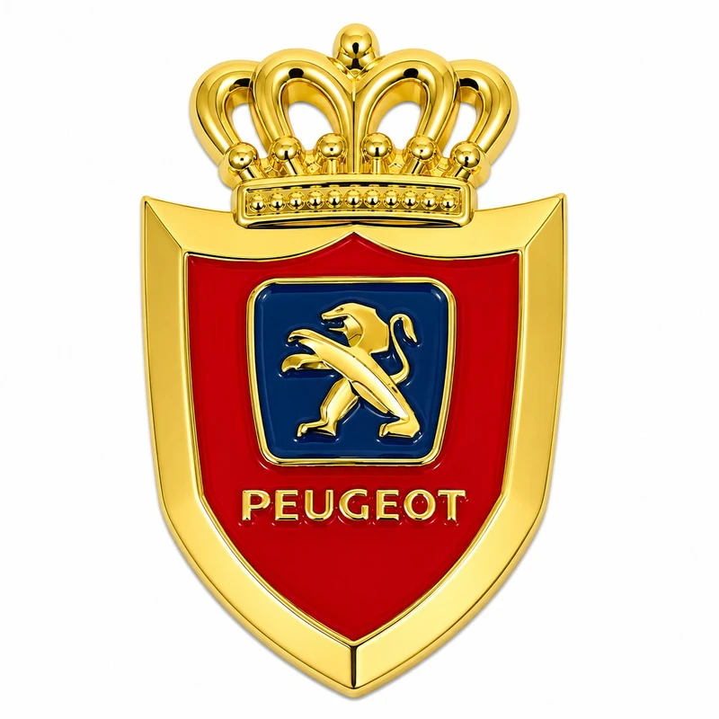 آرم تزئینی صندوق عقب خودرو مدل KING-PEGU طرح GLD-RD کد A-7