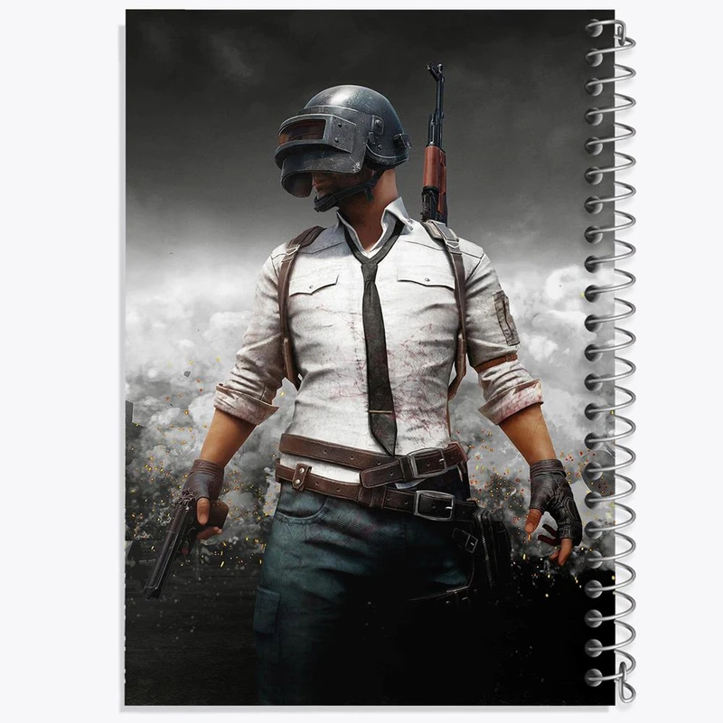 دفتر شطرنجی 50 برگ خندالو طرح بازی پابجی PUBG کد 3785