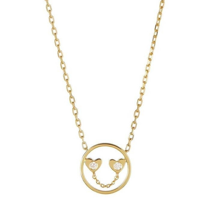 گردنبند طلا 18 عیار زنانه قیراط مدل GH96