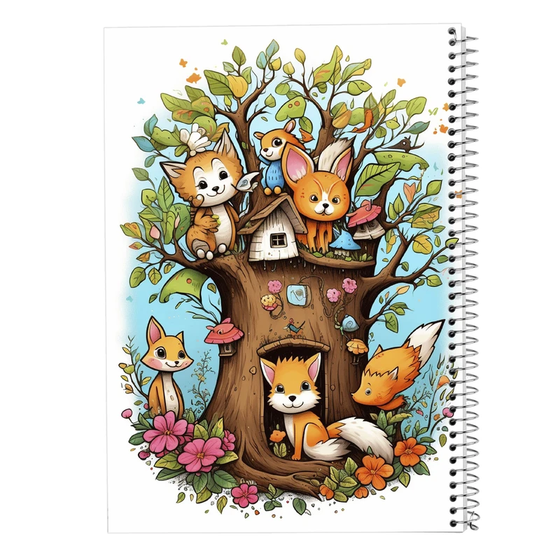 دفتر مشق 100 برگ مدوپد مدل Ghibli کد DF2559