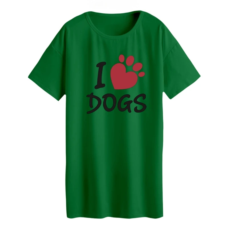 تی شرت لانگ آستین کوتاه زنانه مدل سگ کد 6