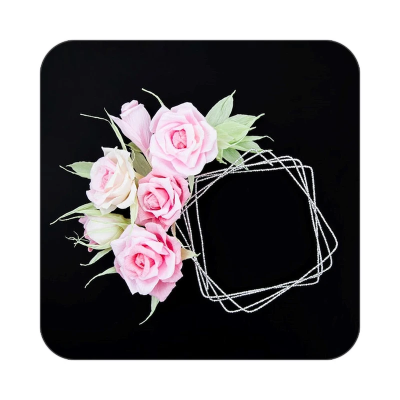 زیر لیوانی کاکتی طرح گل مدل mp19070