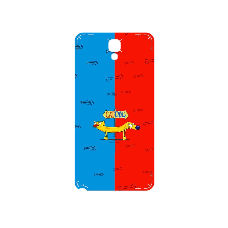 برچسب پوششی ماهوت مدل CatDog مناسب برای گوشی موبایل سامسونگ Galaxy Note 3 Neo