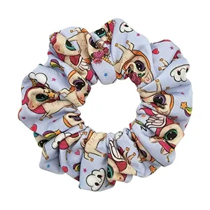 کش مو دخترانه مدل اسکرانچی طرح یونیکورن كد KSH595