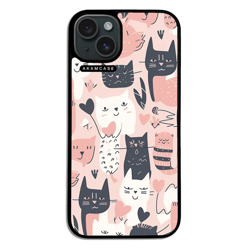 کاور آکام مدل AMC-WA15PLUS-CATS-40 مناسب برای گوشی موبایل اپل iPhone 15 Plus