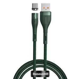 کابل تبدیل USB به USB-C باسئوس مدل Zinc Magnetic طول 1 متر