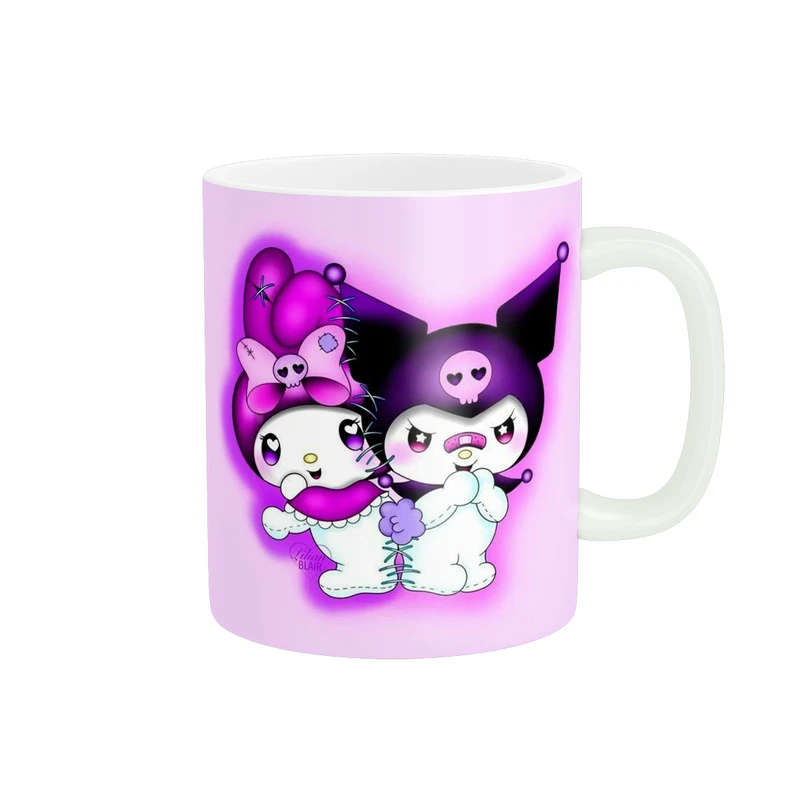 ماگ پاد آفرین مدل فانتزی طرح ملودی و کرومی کیوت عروسکی ترند کد p11124