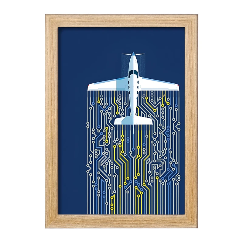 تابلو خندالو مدل هواپیما کد F8837