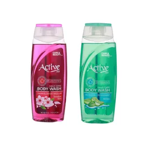 شامپو بدن اکتیو مدل 02A  با رایحه نعنا حجم 400 میلی لیتر بسته 2 عددی