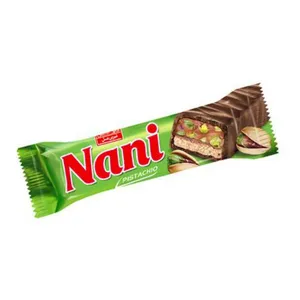 شکلات نانی کارامل با مغز پسته شیرین عسل - 40 گرم بسته 10 عددی
