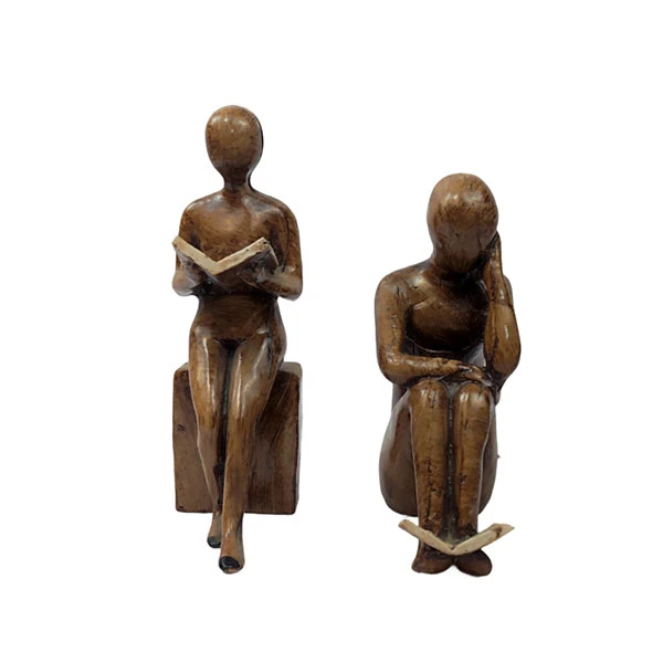مجسمه مدل زوج کتابخوان کد 02G مجموعه دو عددی
