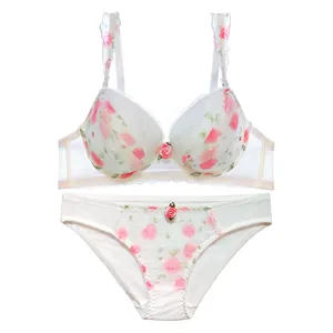 ست شورت و سوتین زنانه مدل گل