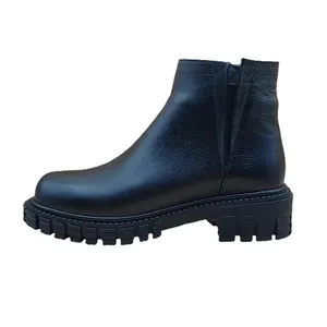 نیم بوت زنانه چرم پرسیس مدل فلور