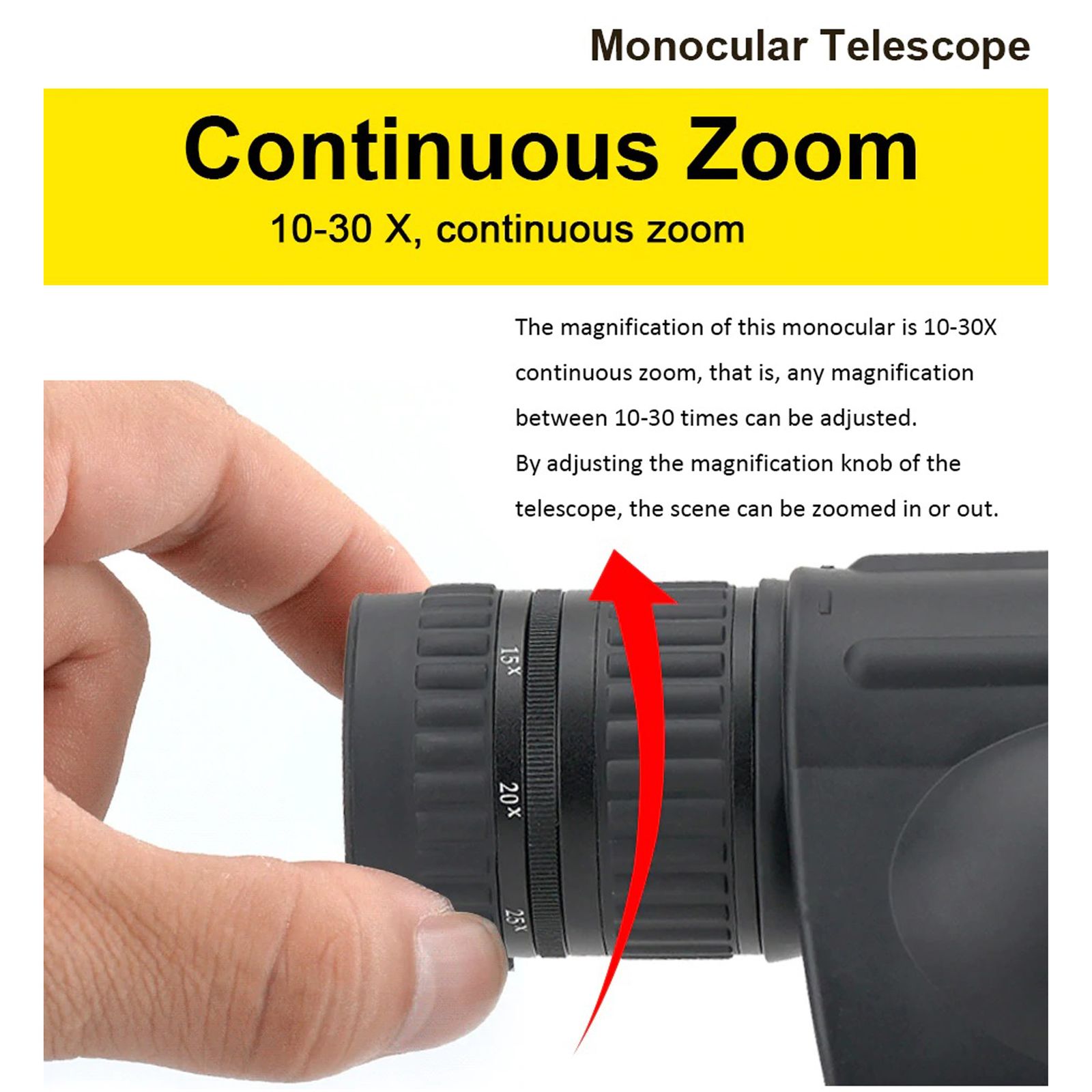 دوربین تک چشمی کومت مدل 10X30X-50 ZOOM -  - 4