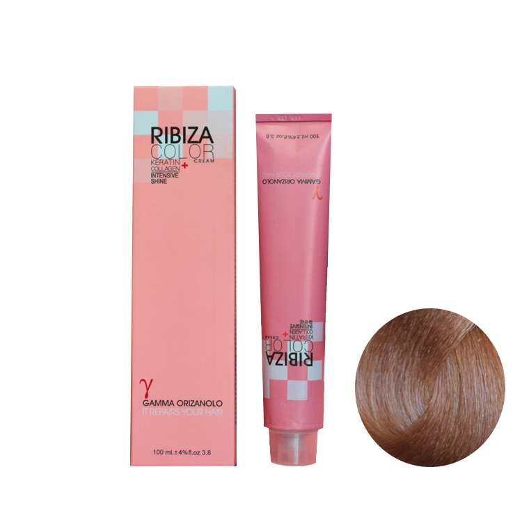 رنگ مو ریبیزا شماره 8.77 حجم 100 میلی لیتر رنگ بلوند کاپوچینو