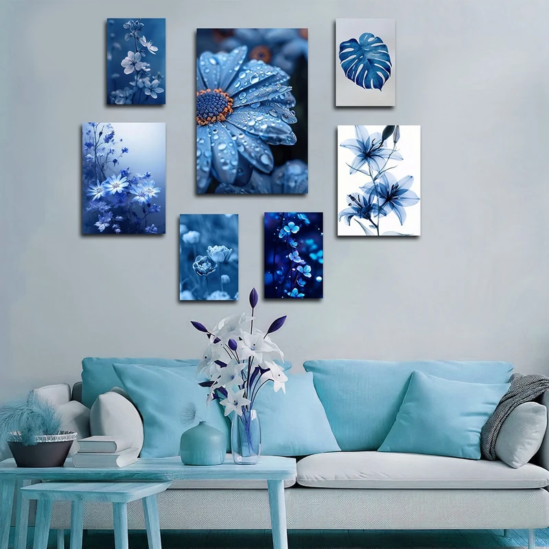 تابلو شاسی بکلیت طرح گل و برگ انجیری مدل SH-3014 مجموعه 7 عددی