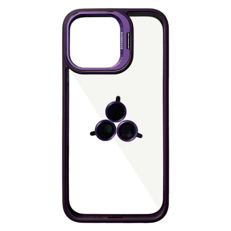 کاور مدل STAND مناسب برای گوشی موبایل اپل iphone 14 pro Max به همراه محافظ لنز 